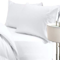 Hotel White CVC 80 Coton 20 Polyester Satin Ensemble de literie